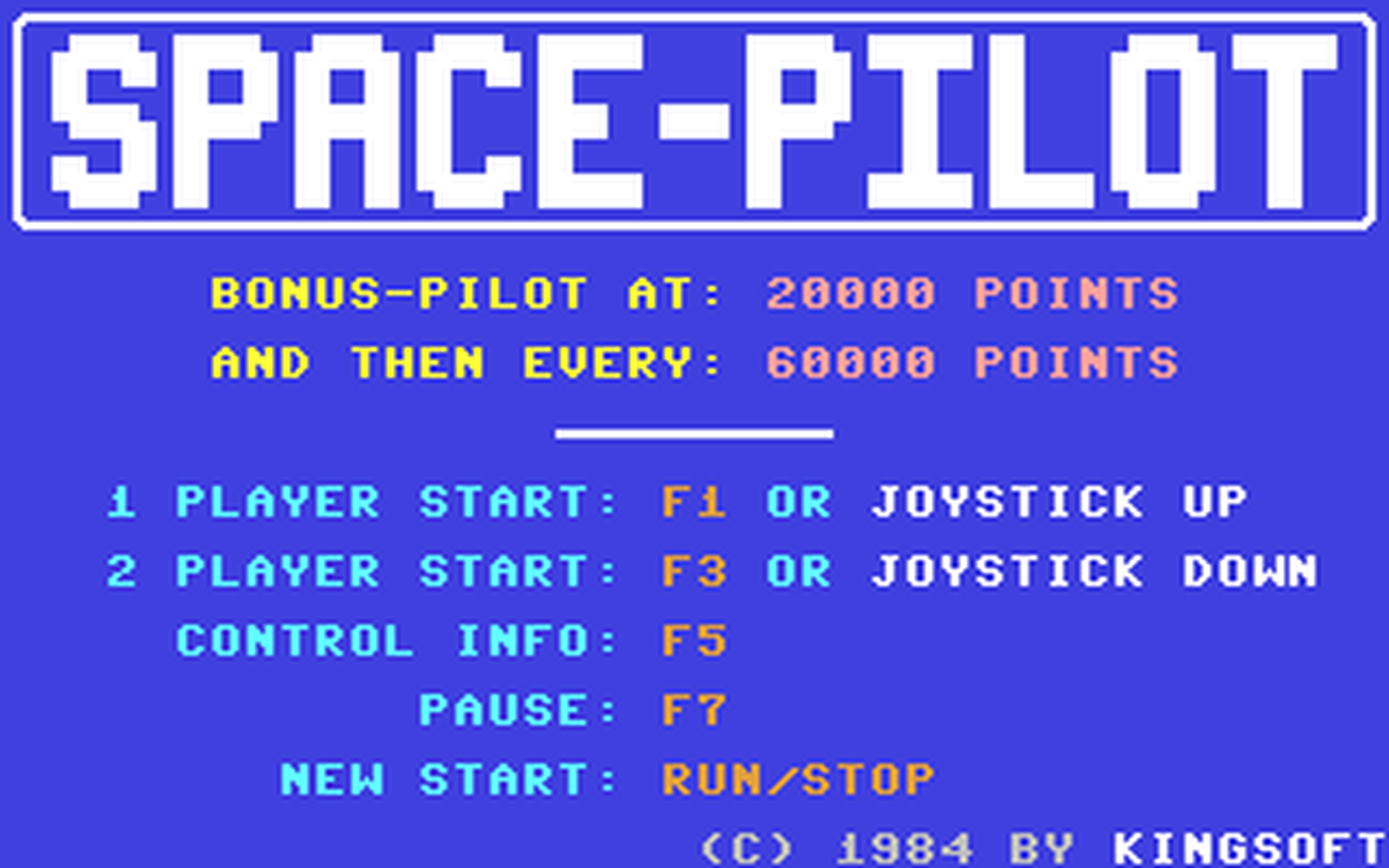 C64 GameBase Space-Pilot Kingsoft 1983