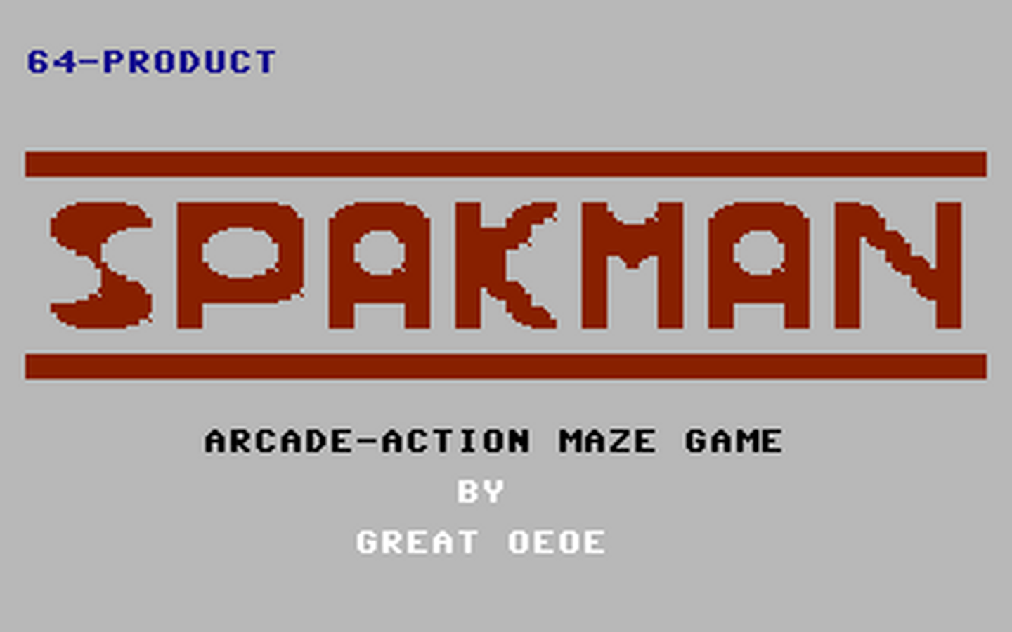 C64 GameBase Spakman