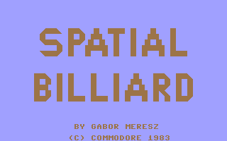 C64 GameBase Spatial_Billiard Commodore 1983