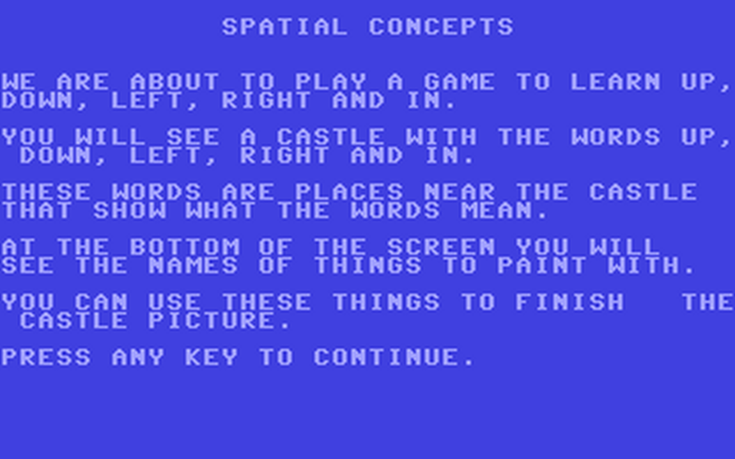 C64 GameBase Spatial_Concepts HPBooks 1984
