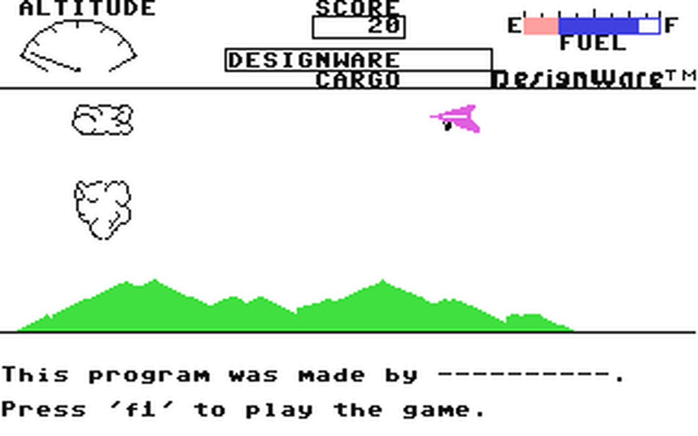 C64 GameBase Spellicopter DesignWare,_Inc. 1983