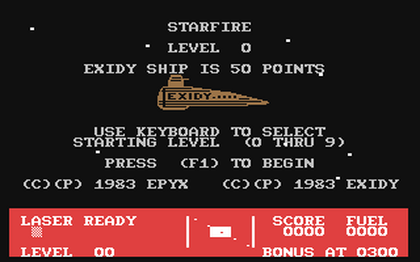 C64 GameBase Starfire Epyx 1983