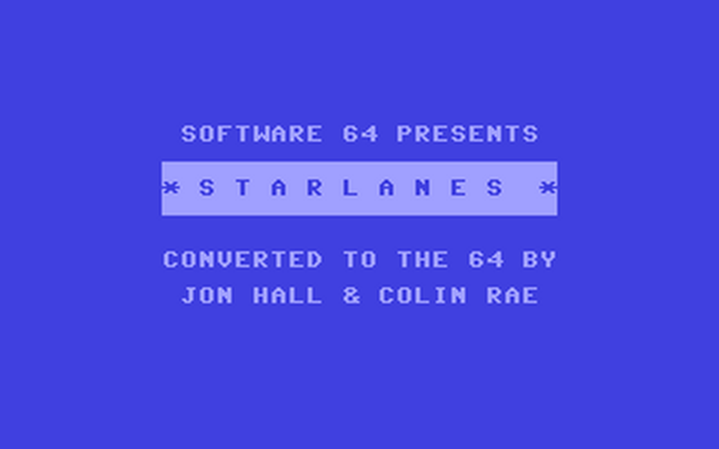 C64 GameBase Starlanes