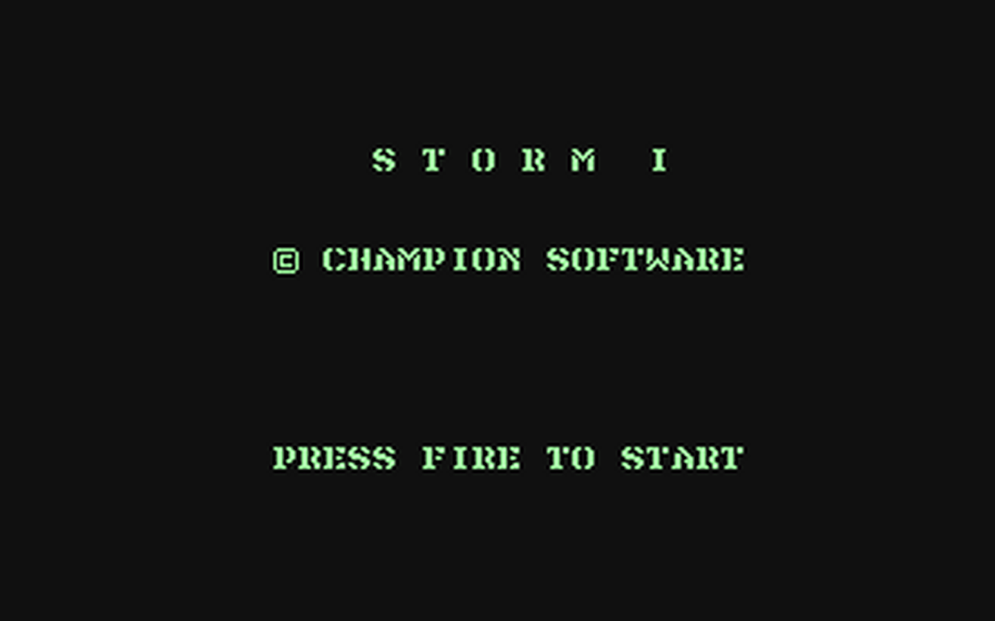 C64 GameBase Storm_I Champion_Software 1992