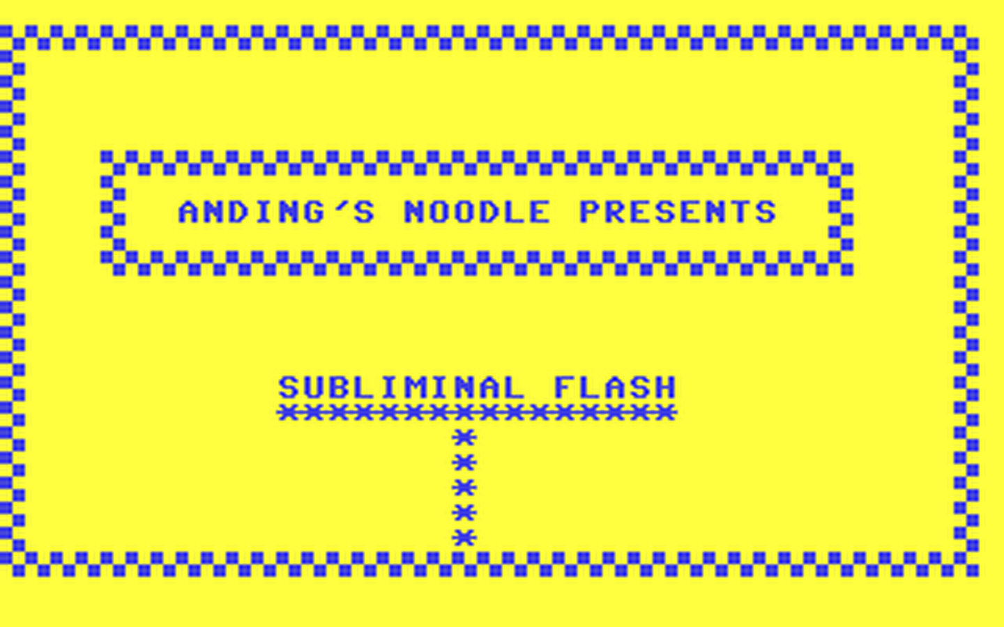 C64 GameBase Subliminal_Flash (Public_Domain)