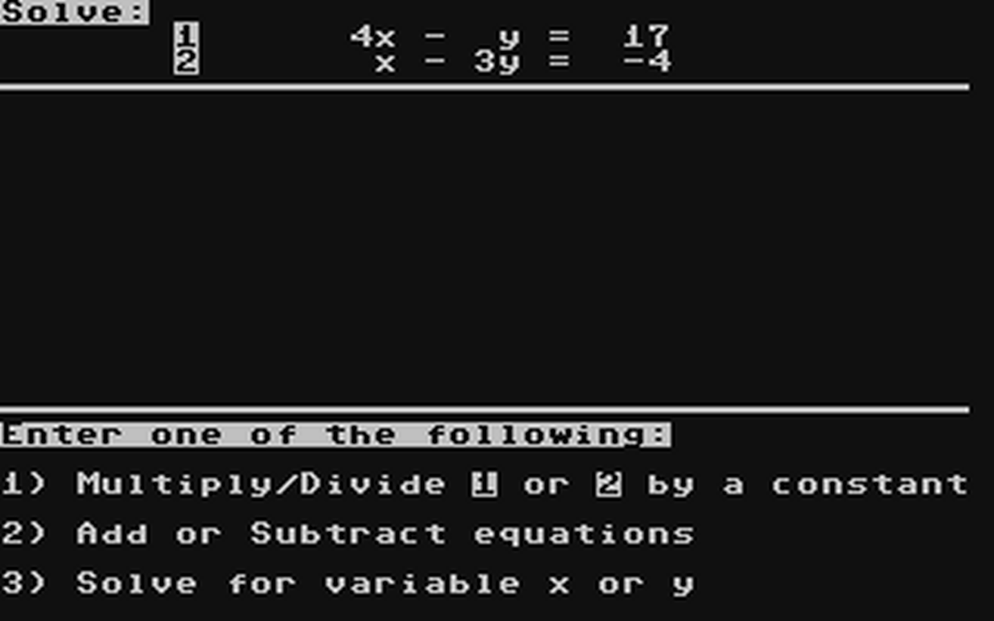 C64 GameBase Success_with_Algebra_-_Simultaeous_and_Quadratic_Equations CBS_Software 1985