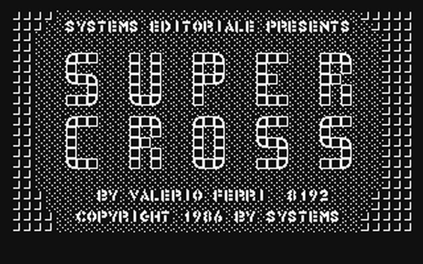 C64 GameBase Super_Cross Systems_Editoriale_s.r.l. 1986