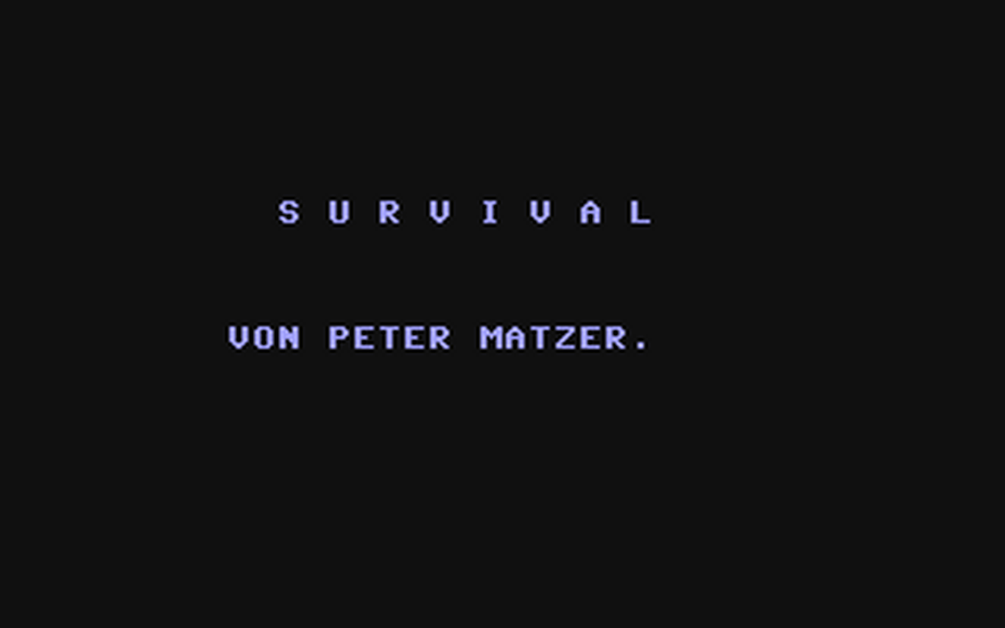 C64 GameBase Survival