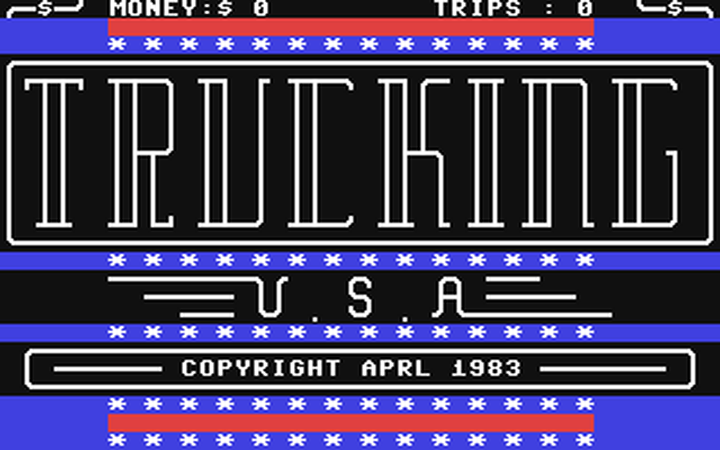 C64 GameBase Trucking_USA (Not_Published)