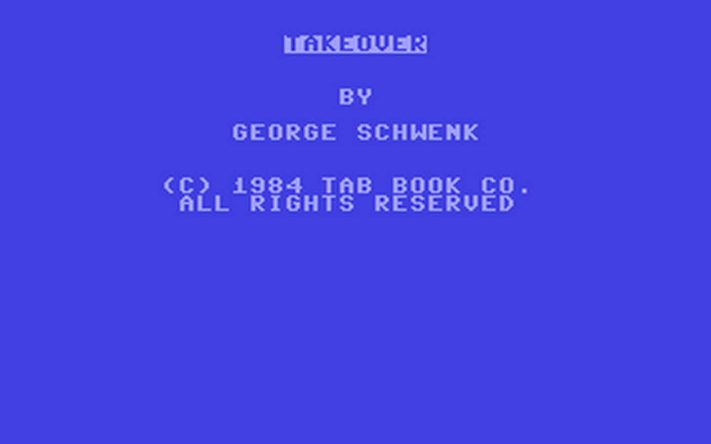 C64 GameBase Takeover Tab_Books,_Inc. 1985