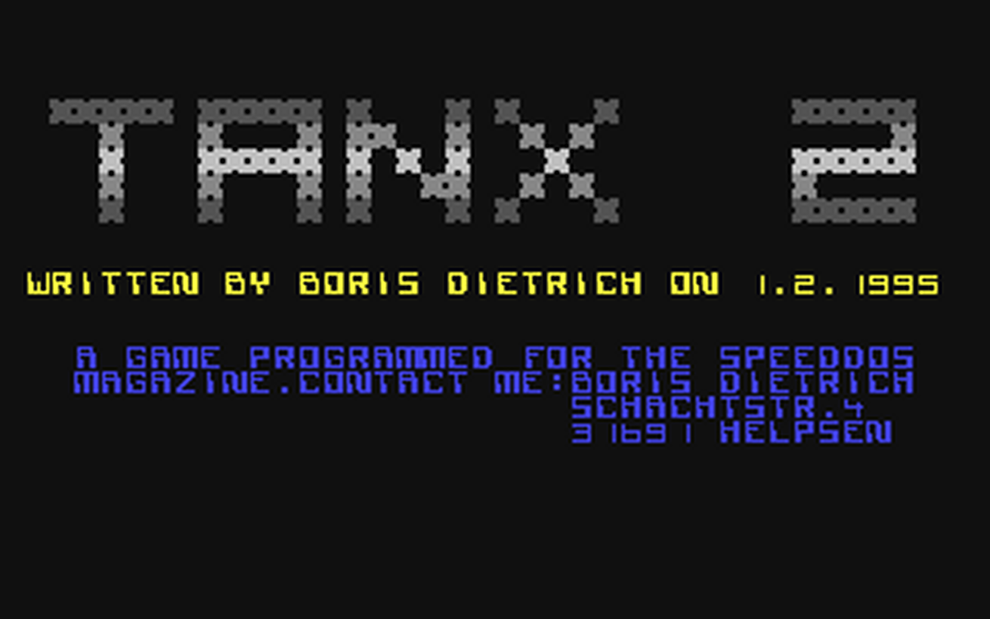 C64 GameBase Tanx_II Dipo_Data 1995