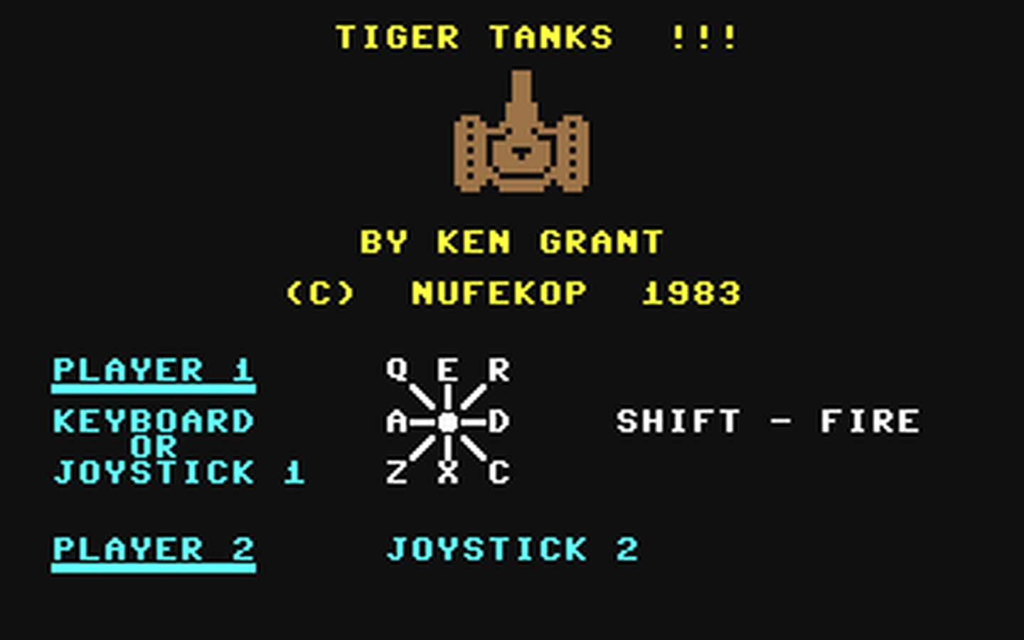 C64 GameBase Tiger_Tanks Nüfekop_Software 1983