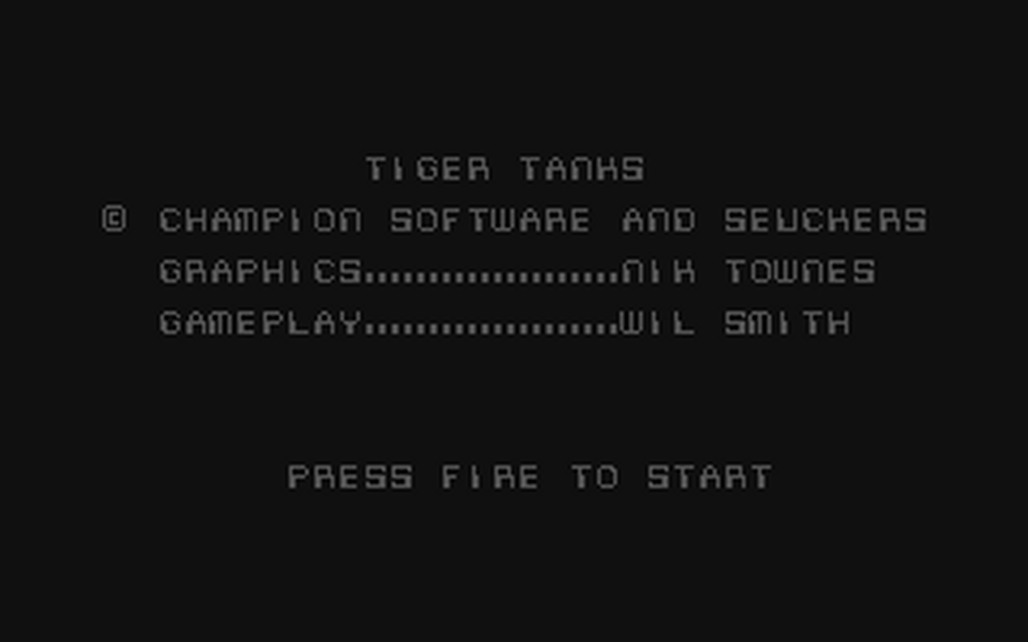 C64 GameBase Tiger_Tanks Champion_Software 1993
