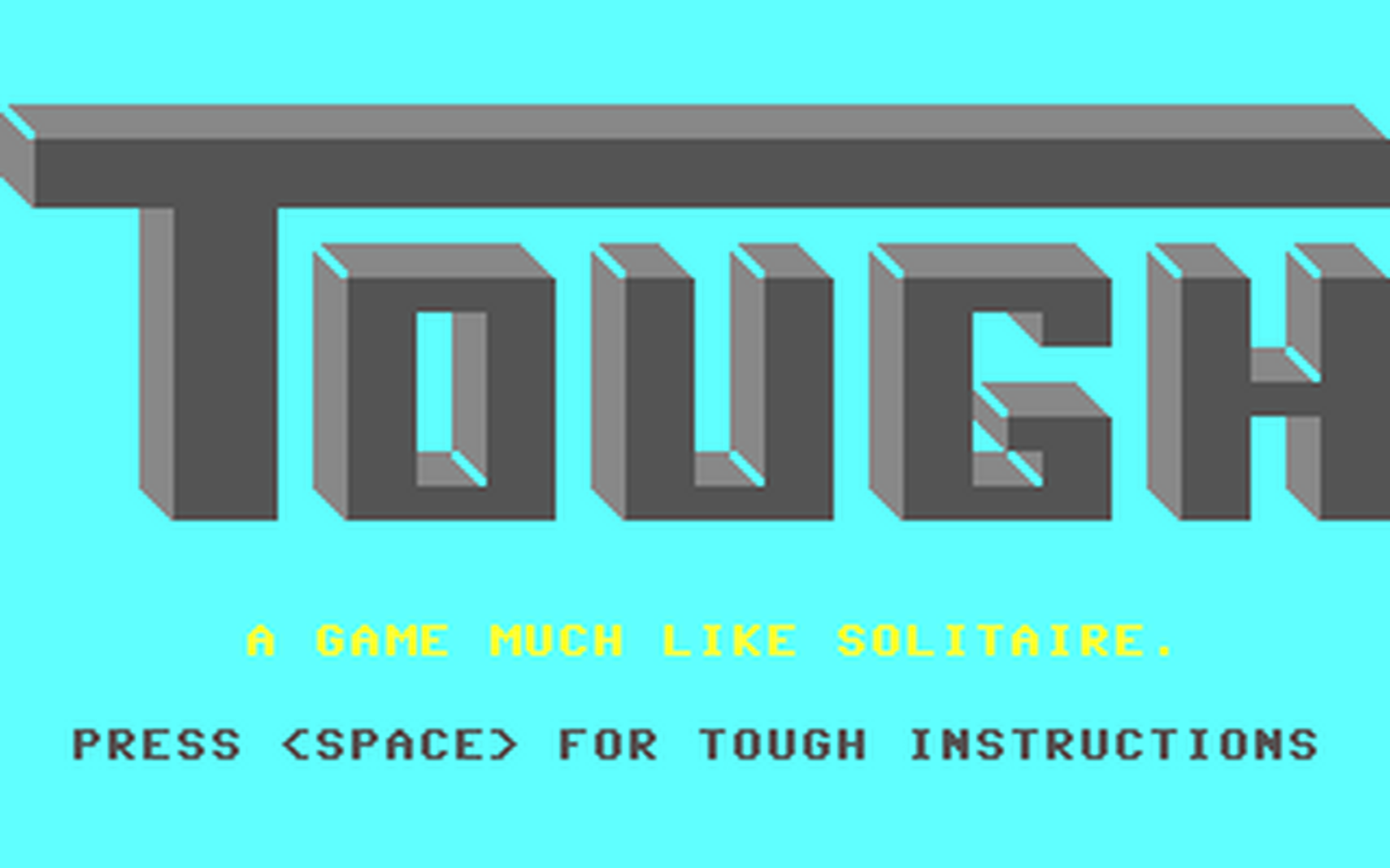 C64 GameBase Tough