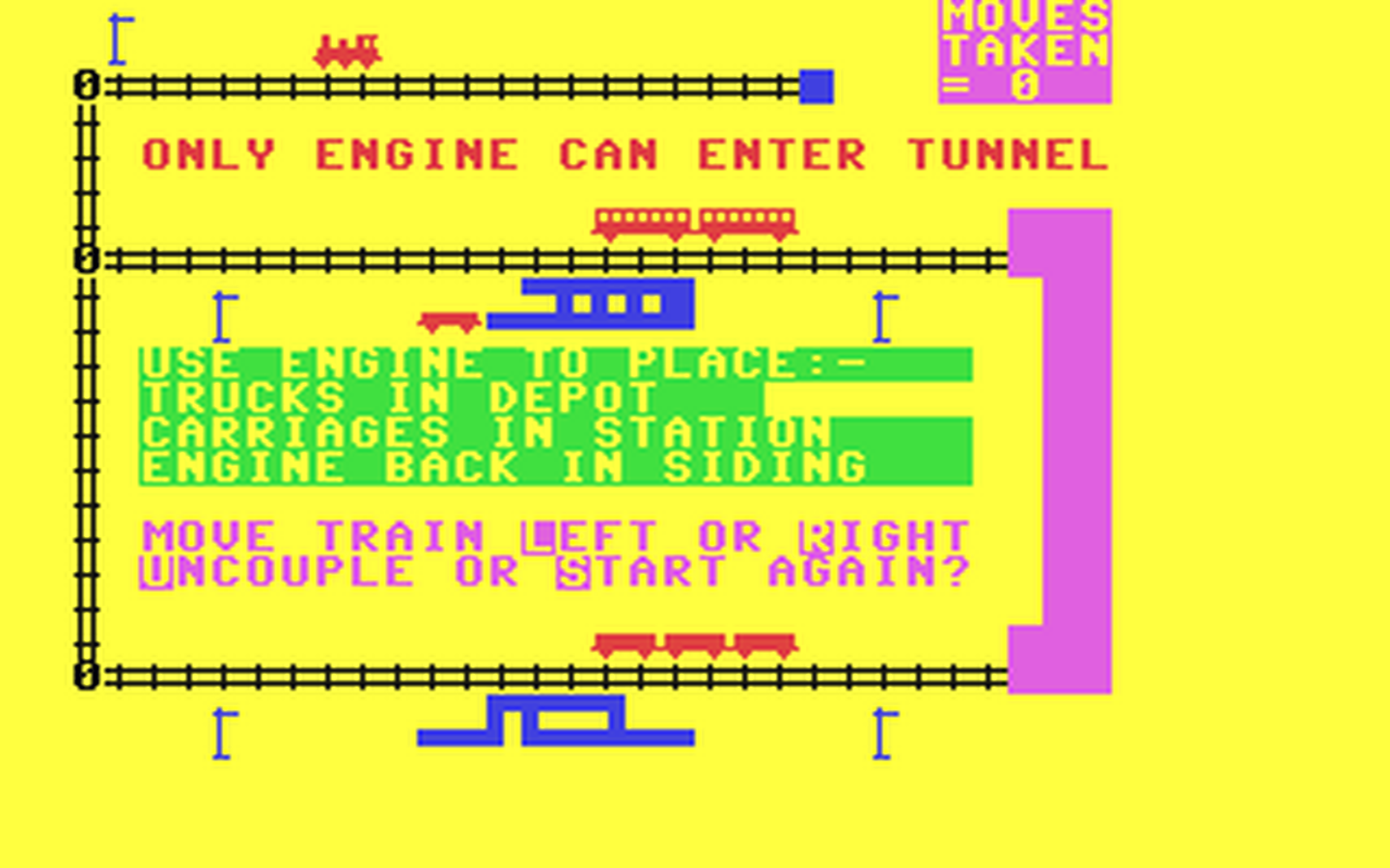 C64 GameBase Train_Shunting_Puzzle Guild_Publishing/Newtech_Publishing_Ltd. 1984