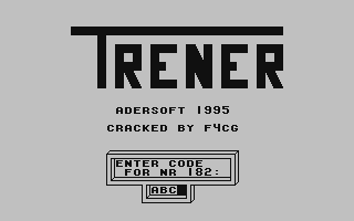 C64 GameBase Trener Adersoft 1995