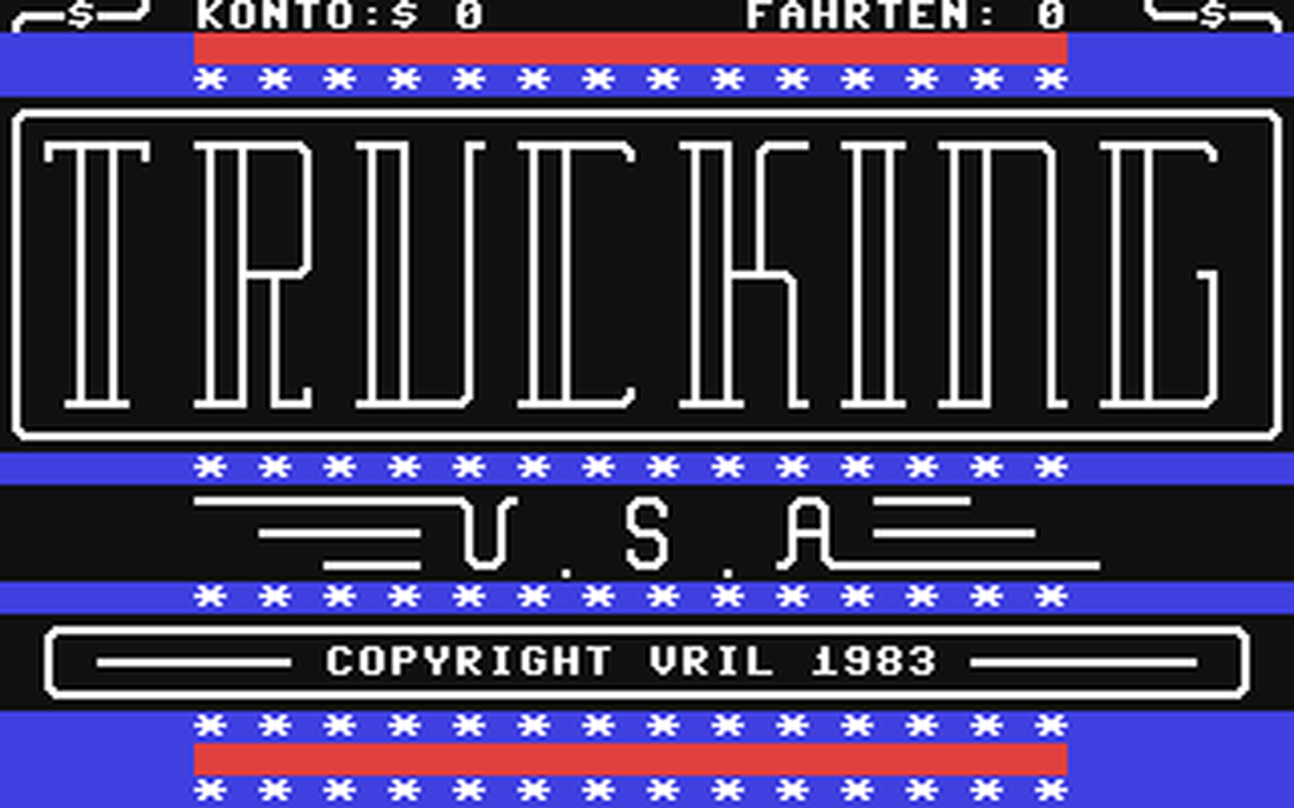 C64 GameBase Trucking_USA Vril 1983