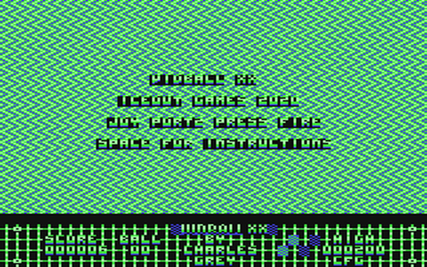 C64 GameBase Vidball_XX (Public_Domain) 2020