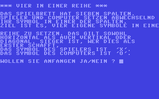 C64 GameBase Vier_in_einer_Reihe Pflaum_Verlag_München 1985