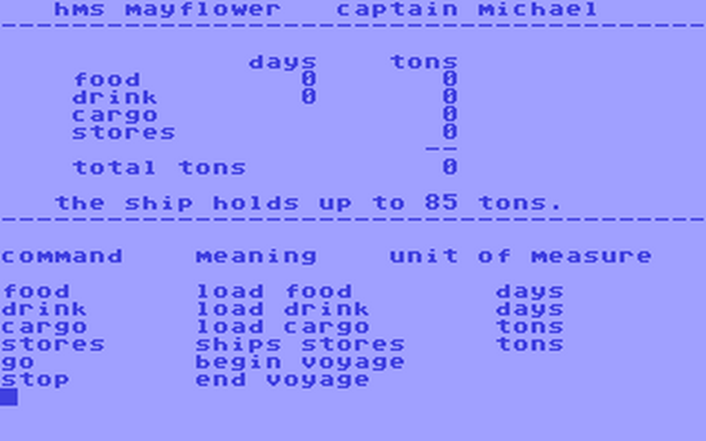 C64 GameBase Voyage_of_the_Mayflower Cadmean_Corp. 1984