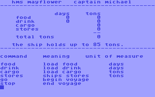 C64 GameBase Voyage_of_the_Mayflower Cadmean_Corp. 1984