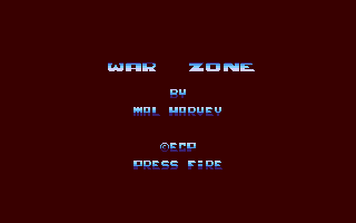 C64 GameBase War_Zone ECP_(Entertainment_and_Computer_Products_Pty._Ltd.) 1989