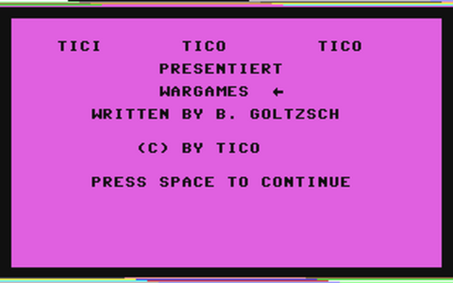 C64 GameBase Wargames Tico