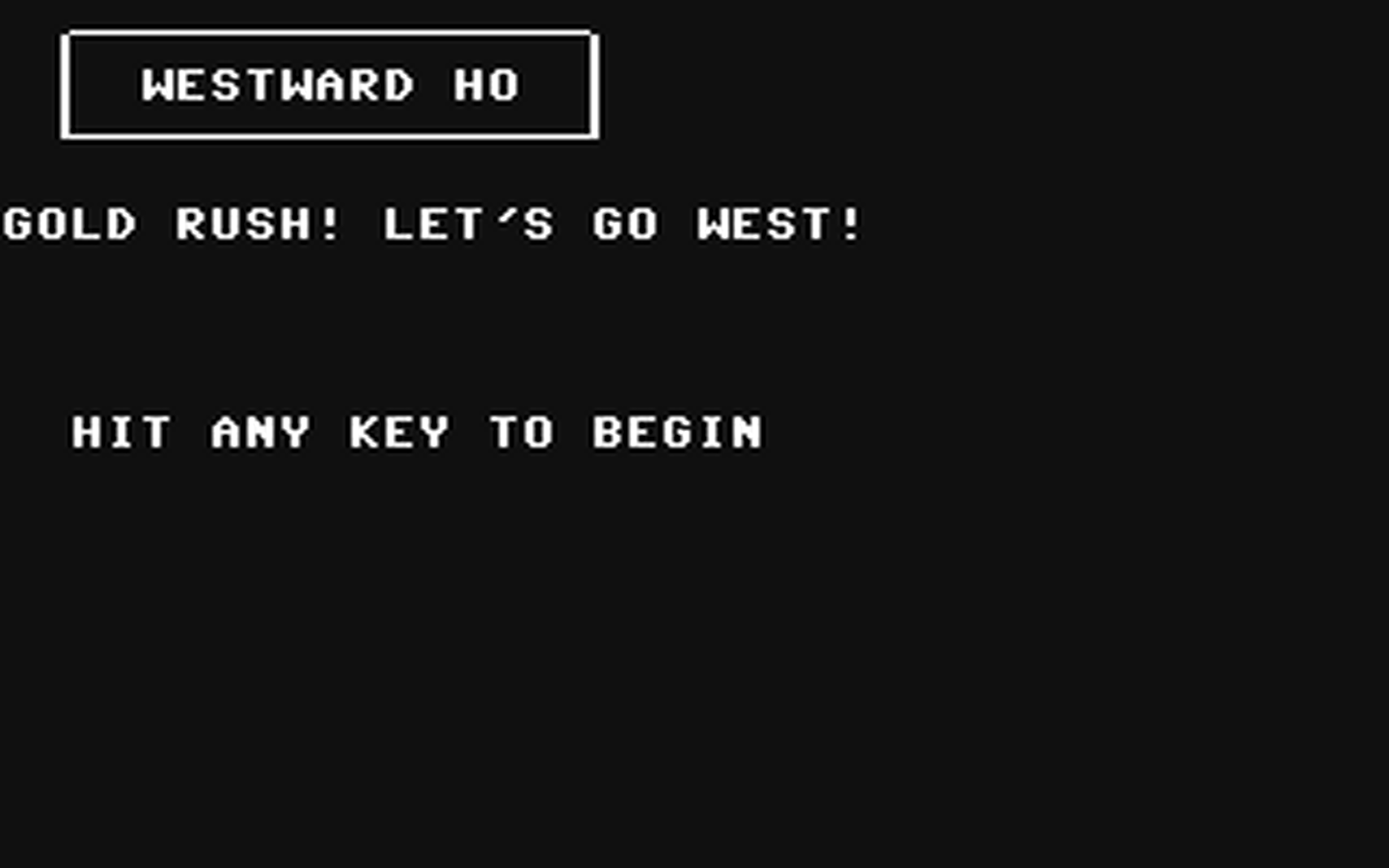 C64 GameBase Westward_Ho