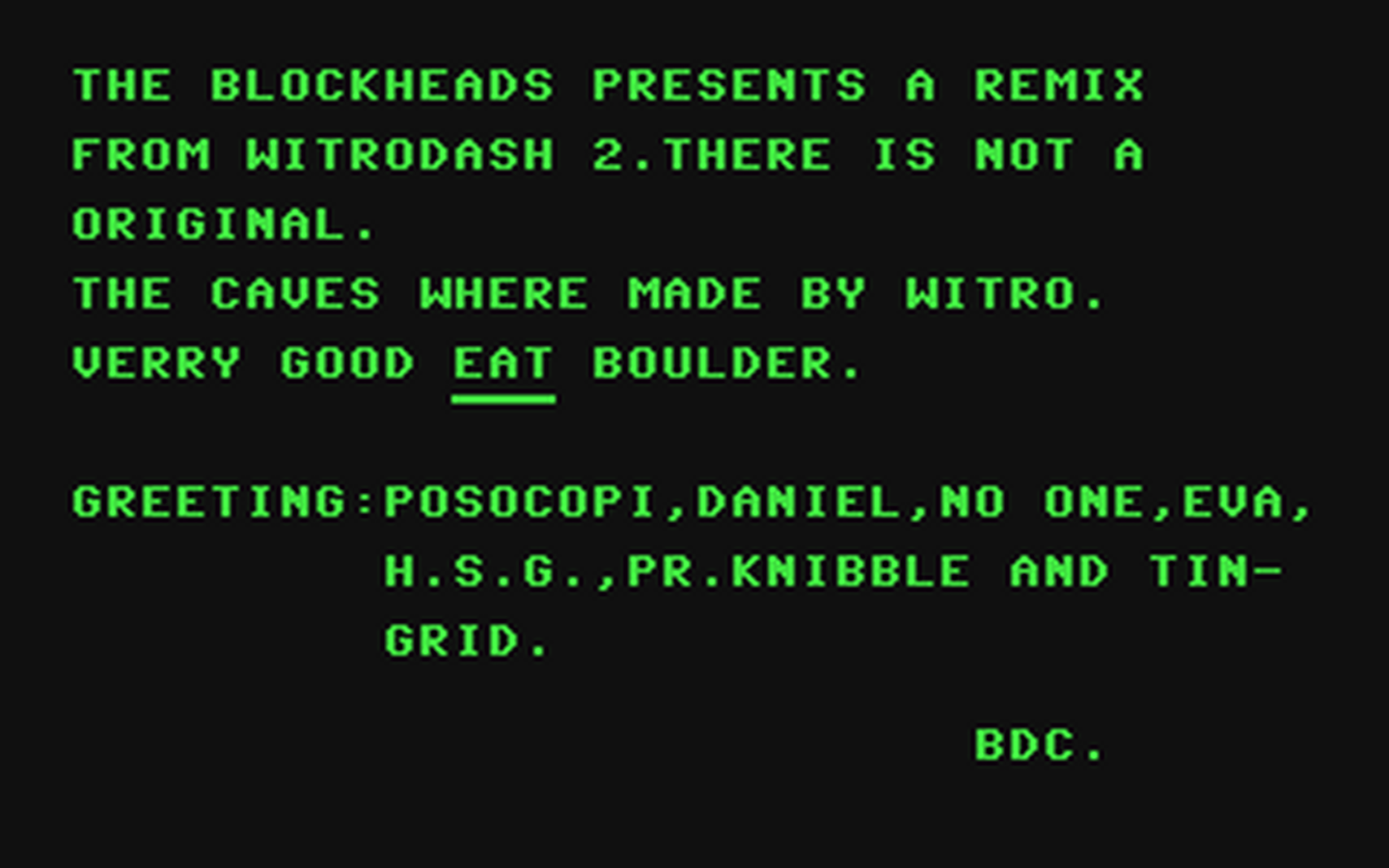 C64 GameBase Witrodash_2 (Not_Published)