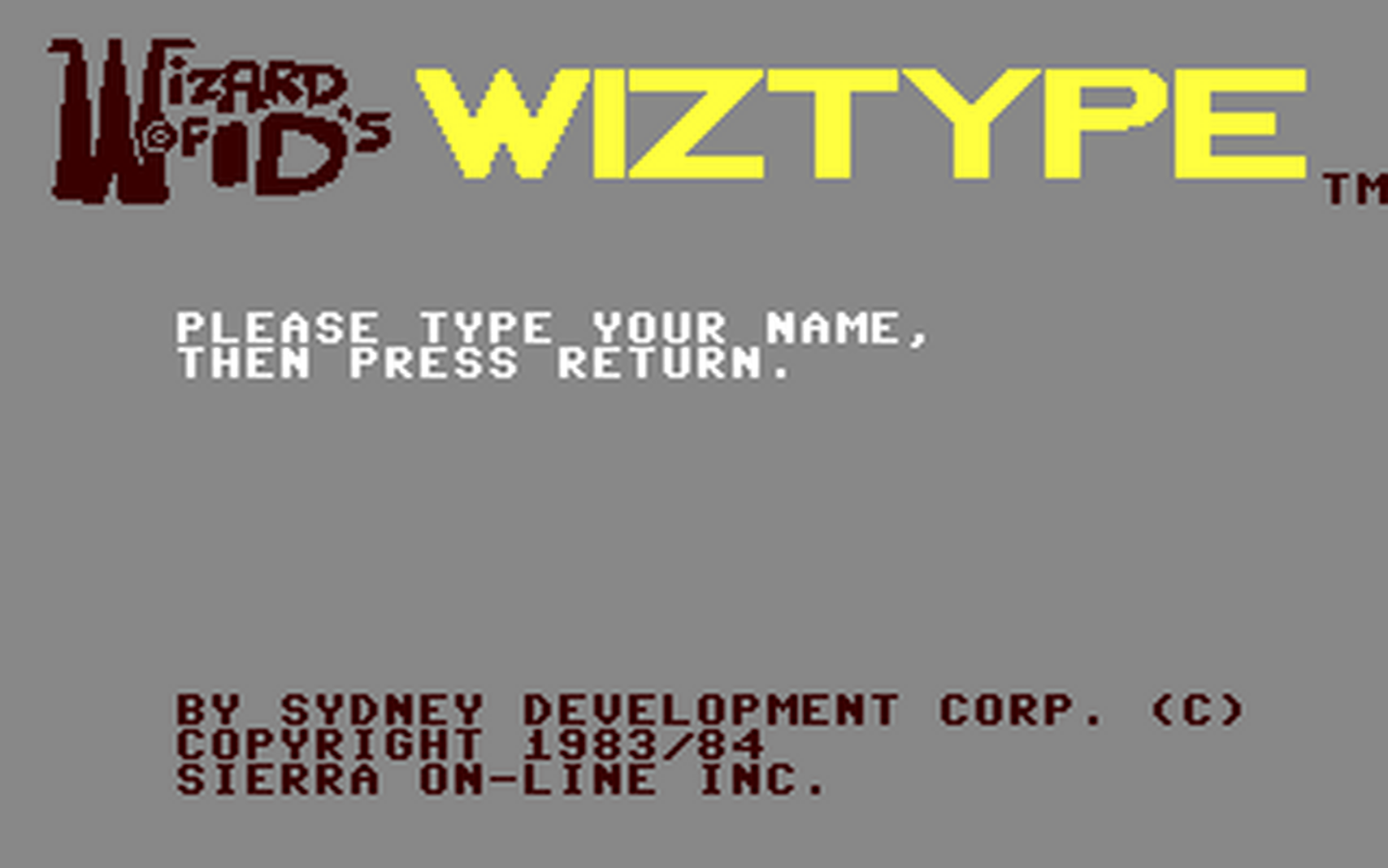 C64 GameBase Wizard_of_Id's_WizType Sierra_Online,_Inc. 1984
