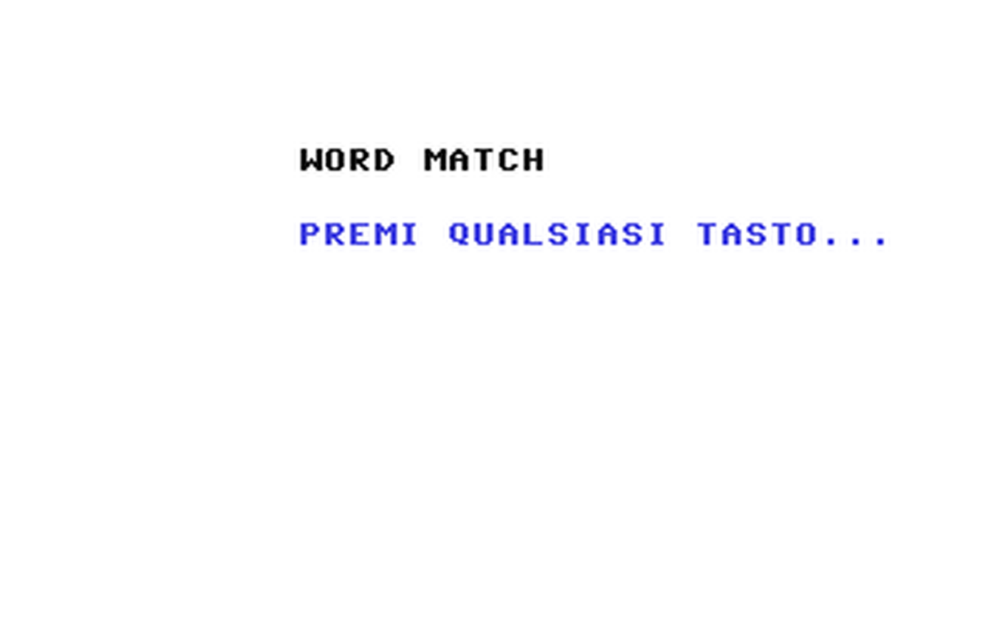 C64 GameBase Word_Match J.soft_s.r.l./Super 1984