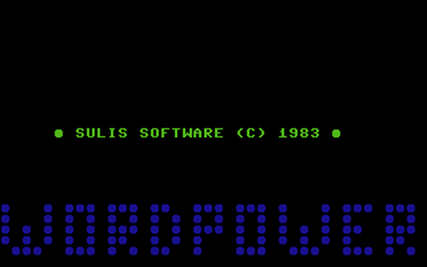 C64 GameBase Wordpower Sulis_Software_Ltd. 1983