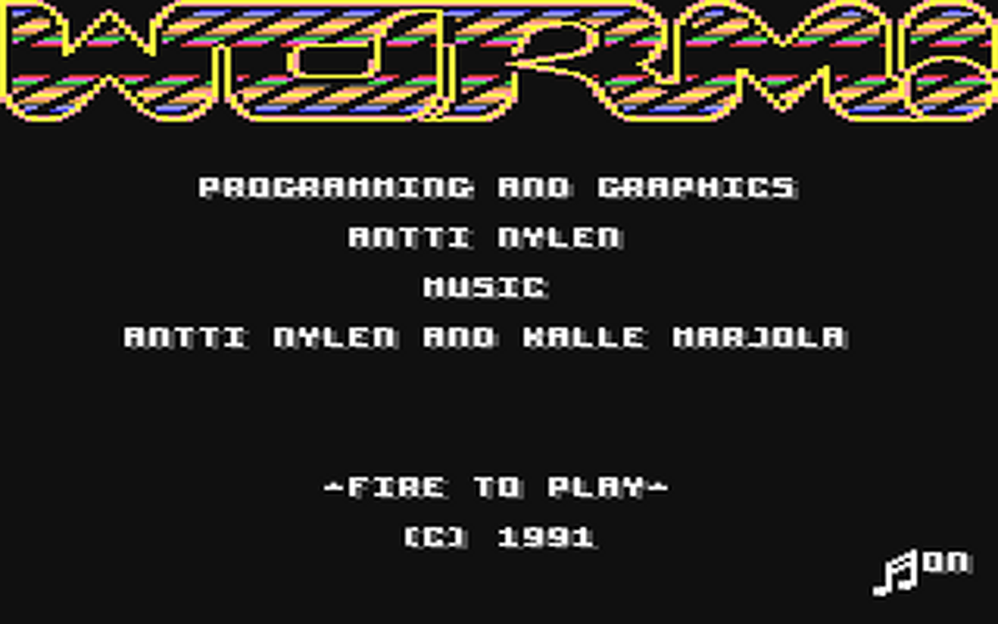 C64 GameBase Worm! (Public_Domain) 1991
