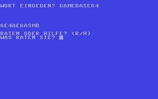 C64 GameBase Wortspiel