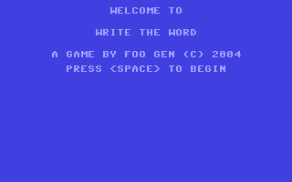 C64 GameBase Write_the_Word (Public_Domain) 2004