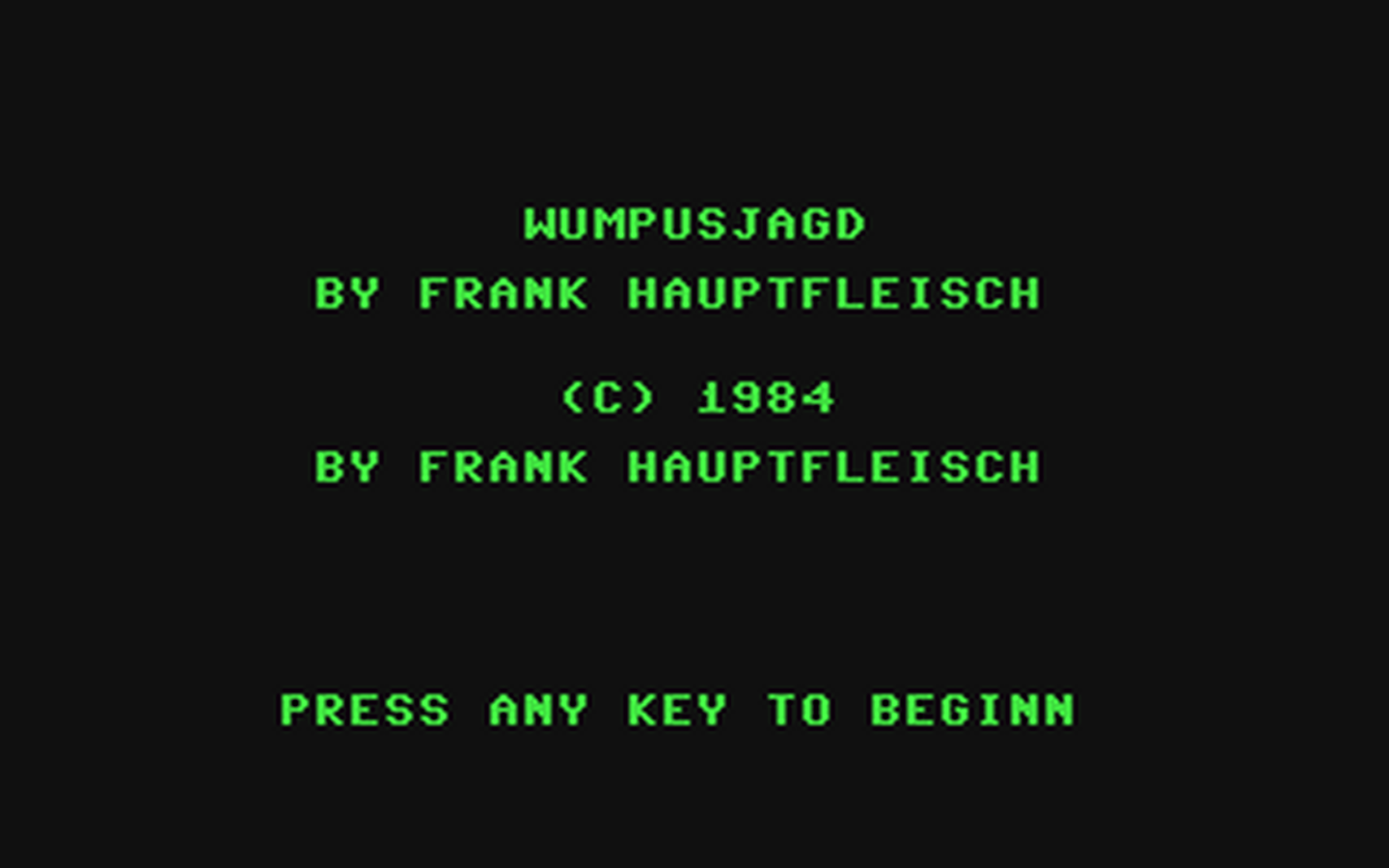 C64 GameBase Wumpusjagd 1984