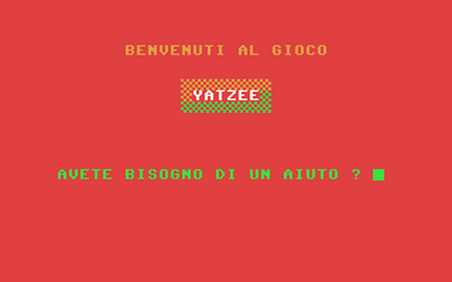 C64 GameBase Yatzee Techniche_Nuove/SOFT 1984