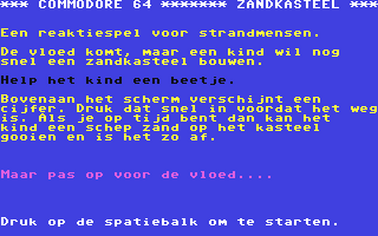 C64 GameBase Zandkasteel Courbois_Software 1983
