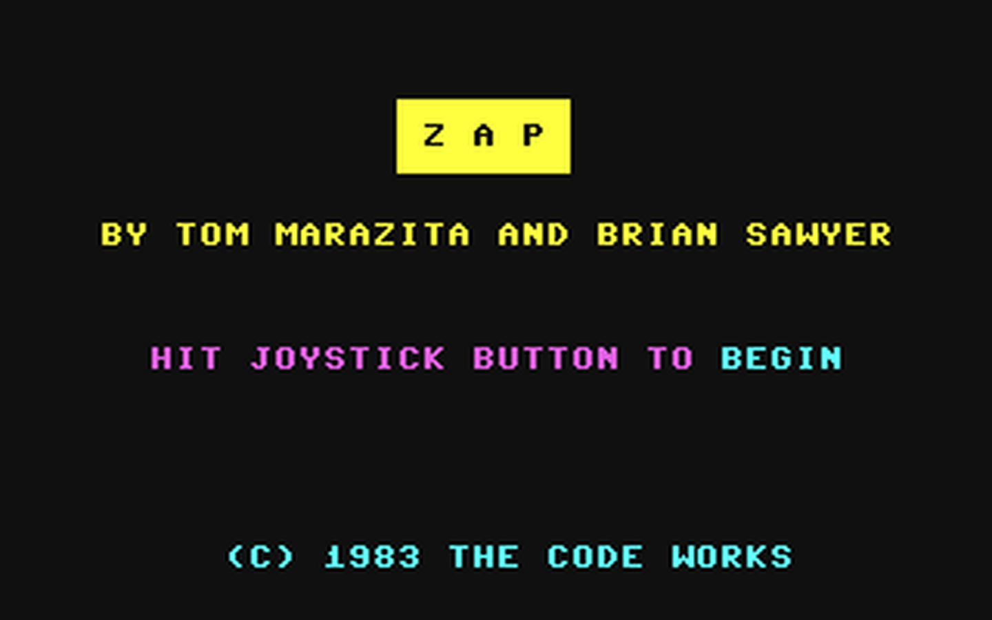 C64 GameBase Zap Osbourne/McGraw-Hill 1983