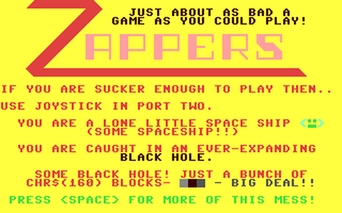 C64 GameBase Zappers