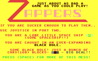 C64 GameBase Zappers