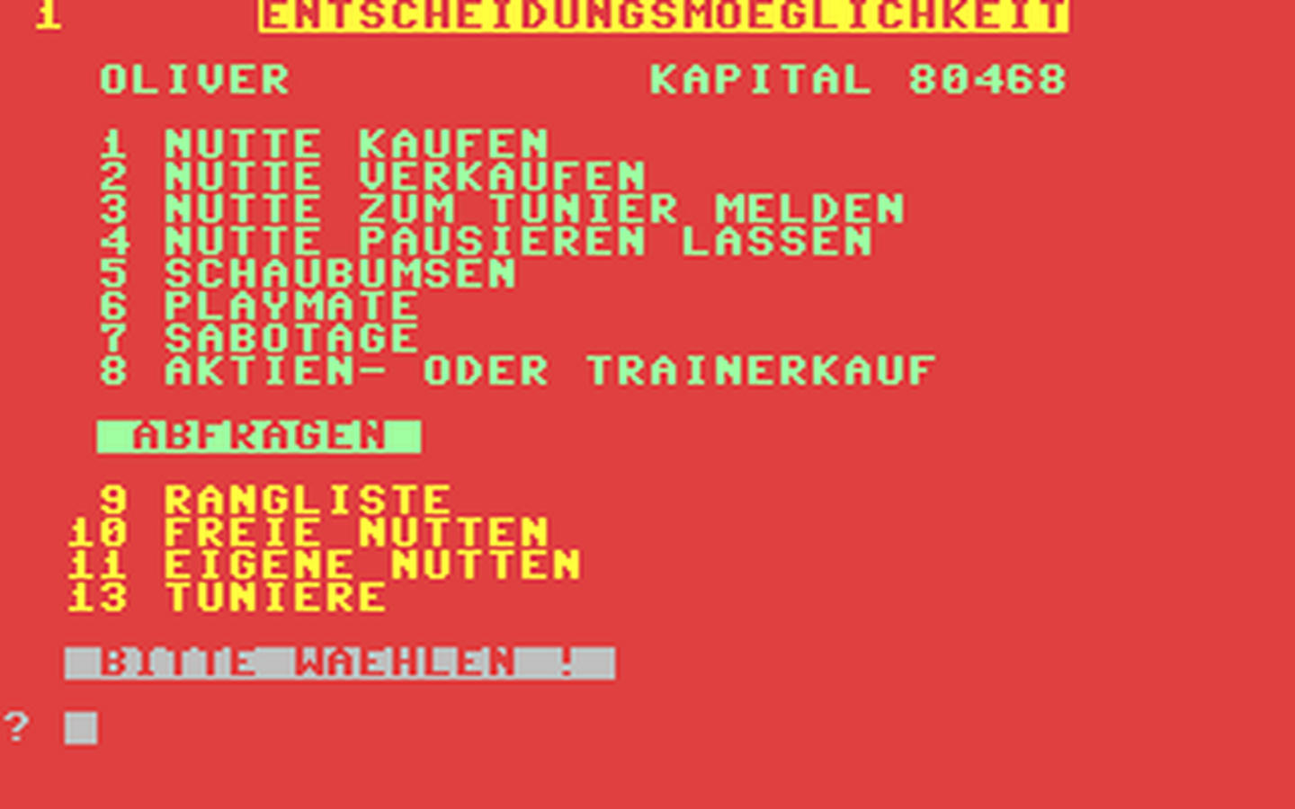 C64 GameBase Zuhälter_II (Not_Published)