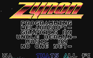 C64 GameBase Zynon Welardsoft 1989