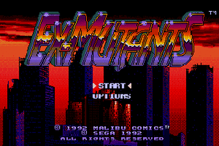 SMD GameBase Ex-Mutants SEGA_Enterprises_Ltd. 1992