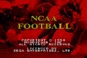 SMD GameBase NCAA_College_Football Mindscape,_Inc. 1994