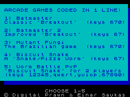 ZX GameBase 1_Line_Arcade Digital_Prawn/Einar_Saukas 2010