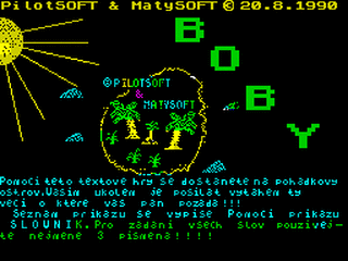 ZX GameBase Boby_a_Jeho_Pán_na_Pohádkovém_Ostrove PilotSoft/MatySoft 1990