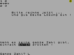 ZX GameBase Bruchrechen-Training 1989