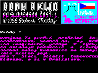 ZX GameBase Bony_a_Klid_po_Slovensky Robert_Madaj 1989