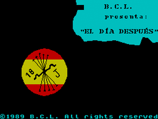 ZX GameBase Día_Después,_El Bolsoftware_Communications 1989